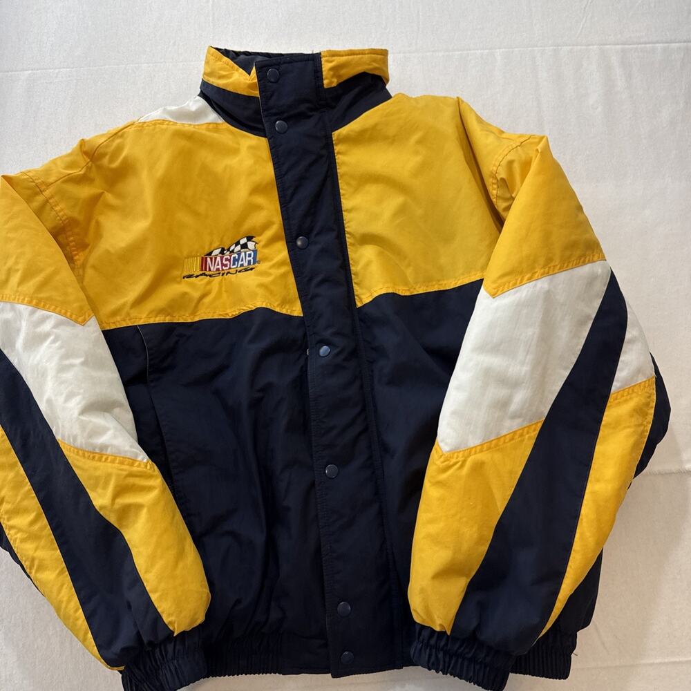 vintage nascar jacket Black and Yellow Men’s Size XL Daytona/race Car